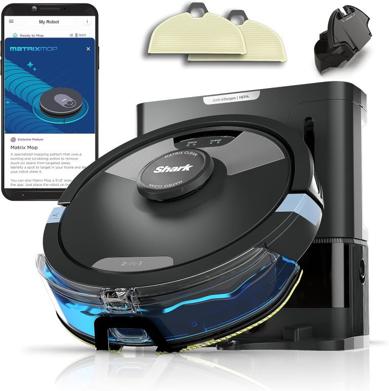 Shark Matrix Plus RV2610WA 2-in-1 Robot Vacuum & Mop | Sonic Mopping, CleanEdge, HEPA Self-Empty