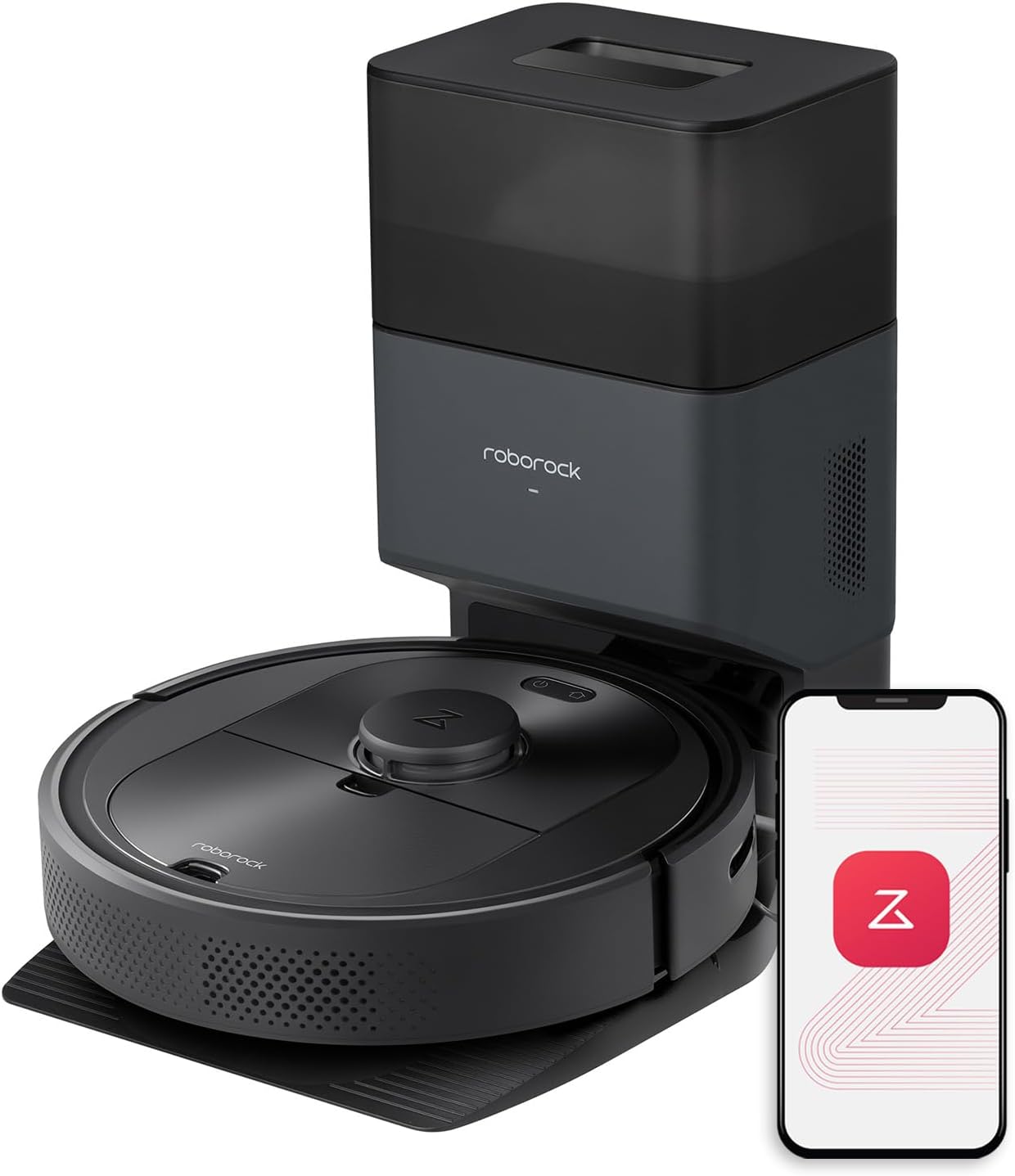 Roborock Q5+ Robot Vacuum with Self-Empty Dock: Hands-Free Cleaning for Up to 7 Weeks