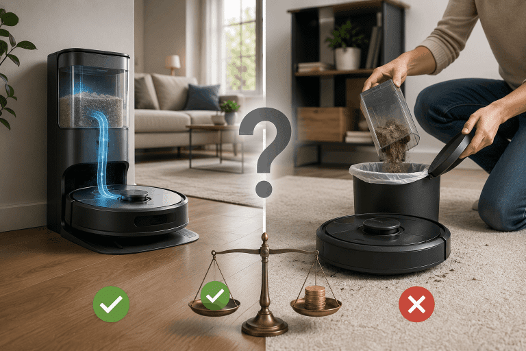 Self-Emptying Robot Vacuums: Are They Worth the Extra Cost?