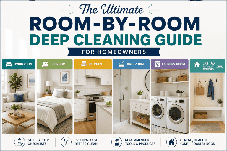 The Ultimate Room-by-Room Deep Cleaning Guide for Homeowners