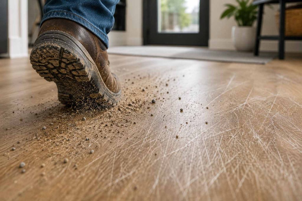 The grit problem your floors are being sanded every day